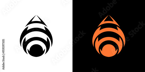 Oil Drill icon logo vector. Drilling mining machine industry industrial logo