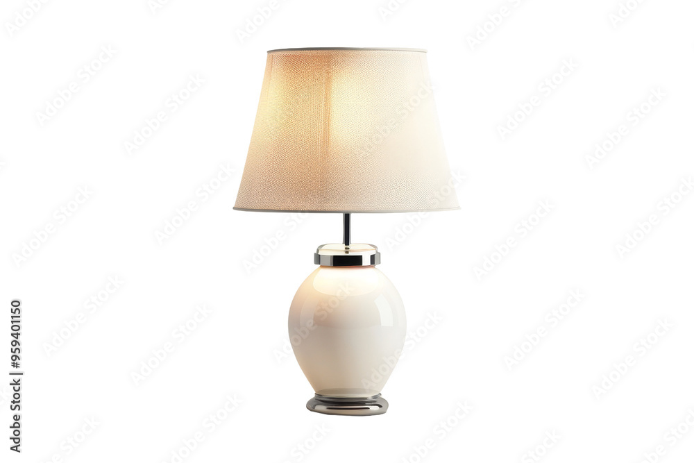 Modern White Table Lamp with Textured Lampshade Modern White Table Lamp with Textured Lampshade