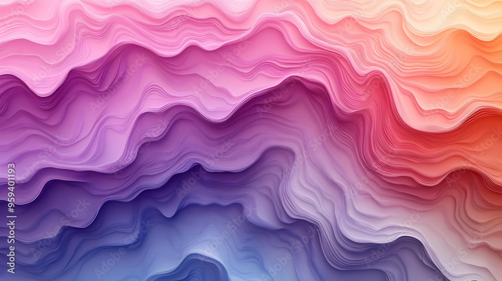 Abstract Wavy Background with Pink Purple and Orange Colors Abstract Wavy Background with Pink Purple and Orange Colors