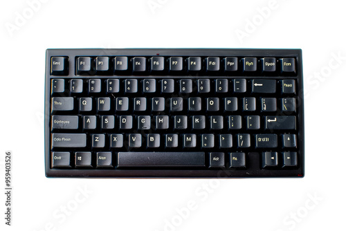 Black Computer Keyboard Isolated