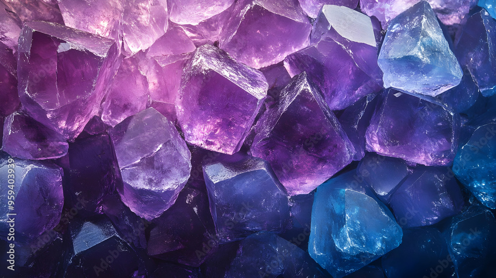 Purple and Blue Crystal Texture Background