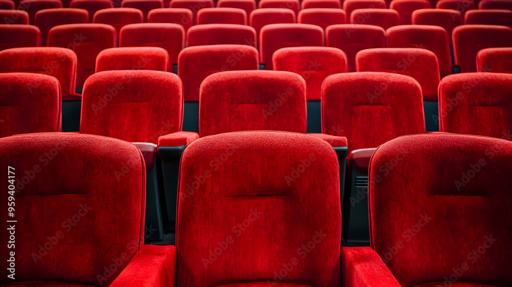 Fototapeta premium Red Movie Theater Seats