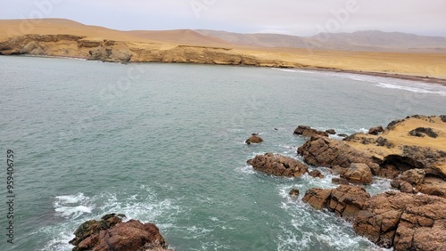 Peru reserve islands ocean rocky