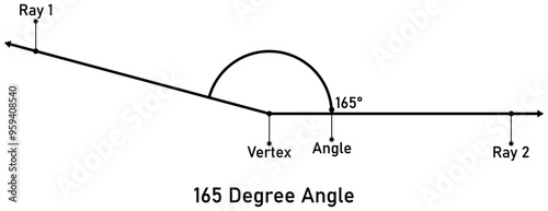 165 degree angle with callout titles