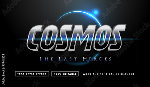 Cosmos The last heroes Text Style Effect Editable