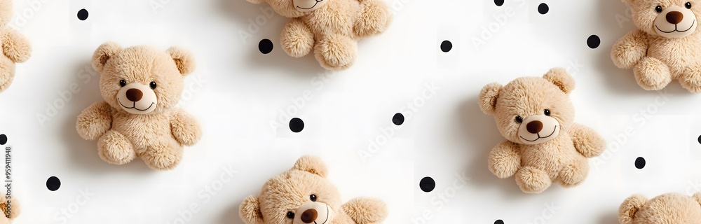 Obraz premium seamless pattern of teddy bears