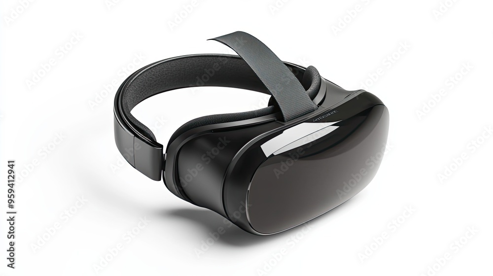 Black Virtual Reality Headset with Adjustable Strap Black Virtual Reality Headset with Adjustable Strap