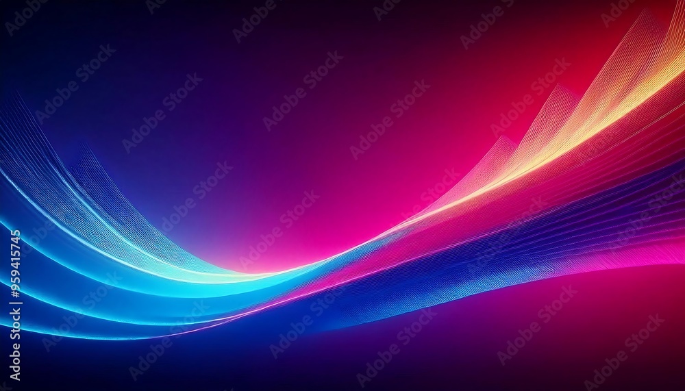 Neon Waves Background with Vibrant Colors and Dynamic Flow Neon Waves Background with Vibrant Colors and Dynamic Flow