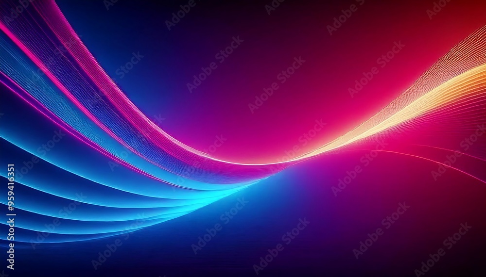 Neon Waves Background with Vibrant Colors and Dynamic Flow Neon Waves Background with Vibrant Colors and Dynamic Flow