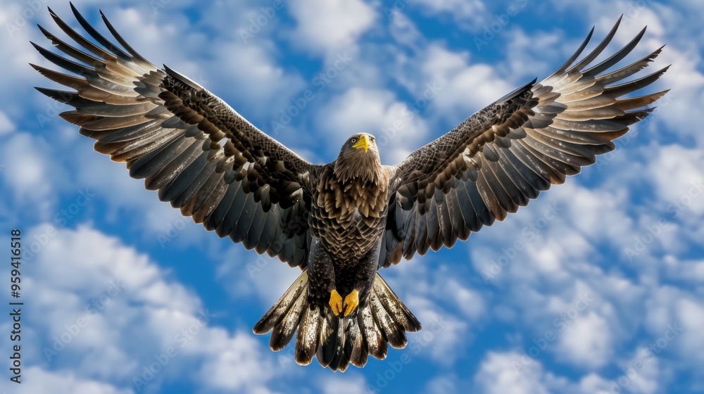Gallant Eagles Soaring in the Blue Sky Gallant Eagles Soaring in the Blue Sky
