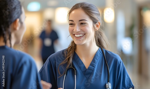 Free Download two medical practitioners having a discussion in a hospital - GFXLoad