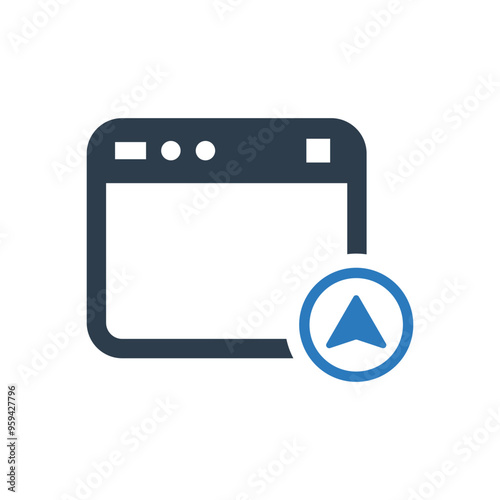 Web navigation icon