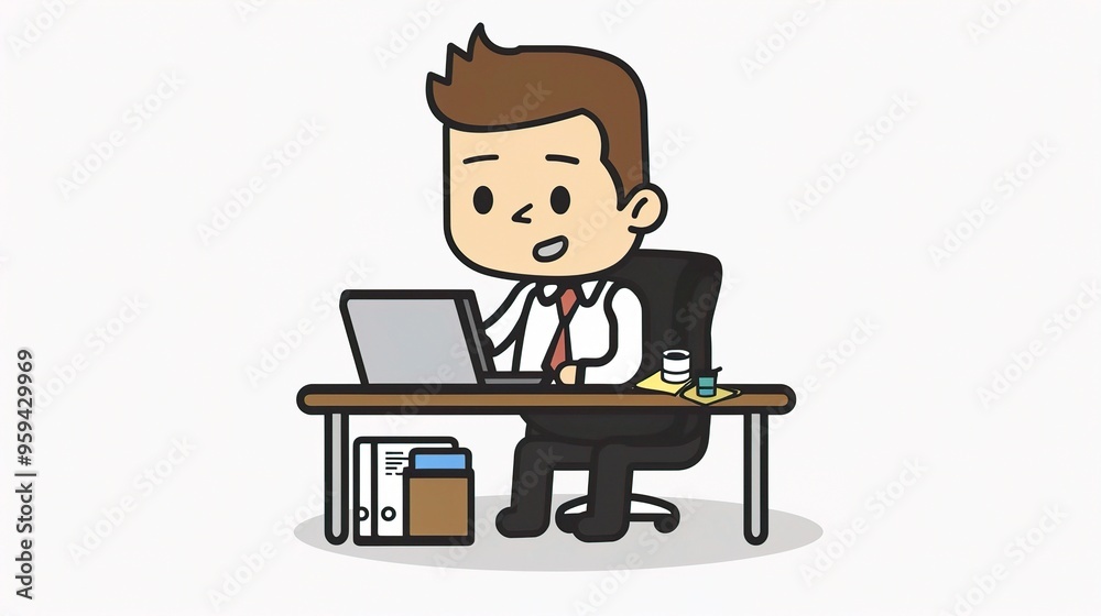 Stunning Office Cartoon Character: A Fun and Lively Workplace Visual. Showcasing Creativity and Energy. Stunning Office Cartoon Character: A Fun and Lively Workplace Visual. Showcasing Creativity and Energy.
