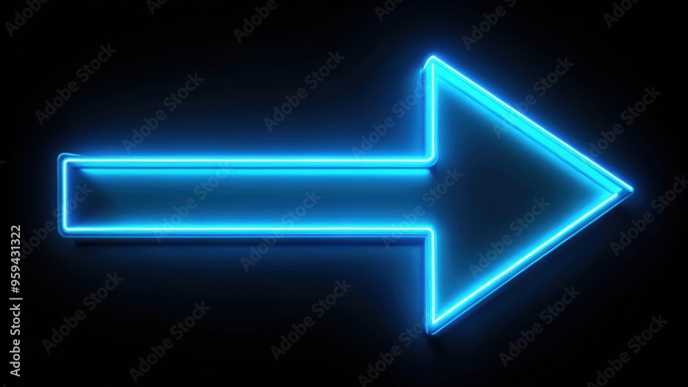 Glowing neon directional arrow sign on black background, neon, sign, glowing, direction, arrow, black, background, illuminated Glowing neon directional arrow sign on black background, neon, sign, glowing, direction, arrow, black, background, illuminated