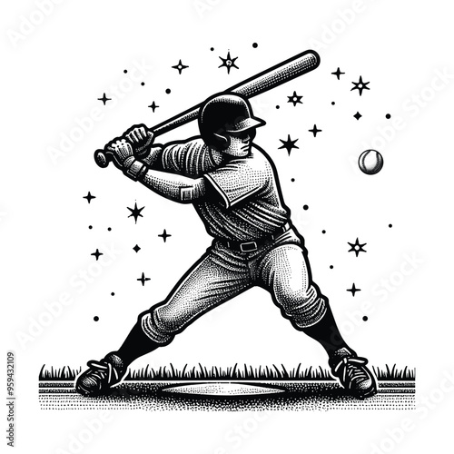 baseball player silhouette