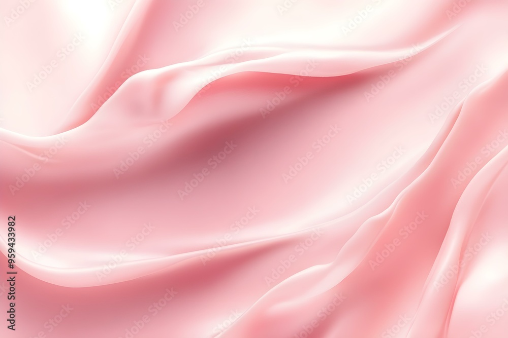 Cosmetic silky cream texture pink background Cosmetic silky cream texture pink background