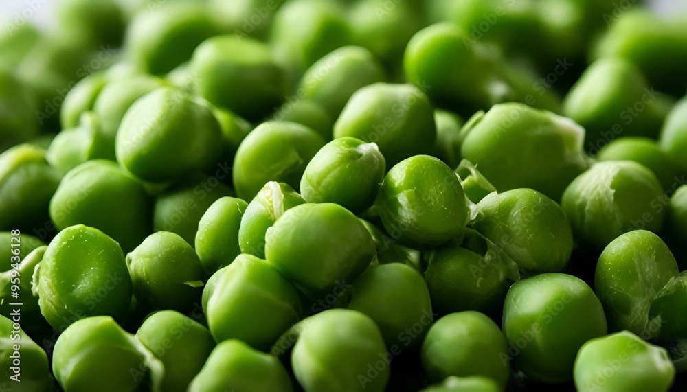 A close-up image of a large quantity of fresh green peas, arranged in a tight cluster.
A close-up image of a large quantity of fresh green peas, arranged in a tight cluster.