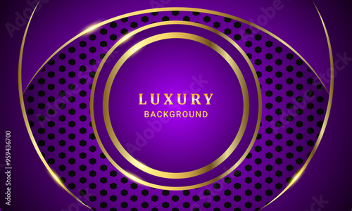 Luxury purple gradient colour abstract background for social media design vector