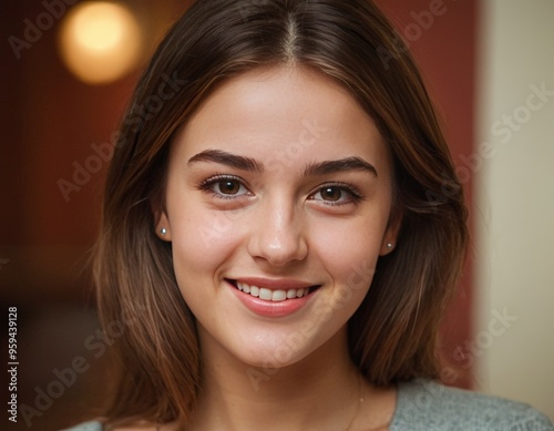 portrait of a smiling young girl