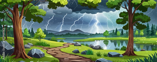 Stormy Night in the Forest