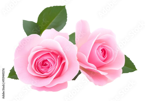 Beautiful pink roses. isolated on white background