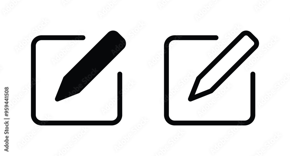 Edit icon set. edit document with pencil icon. Pencil icon, sign up icon Edit icon set. edit document with pencil icon. Pencil icon, sign up icon