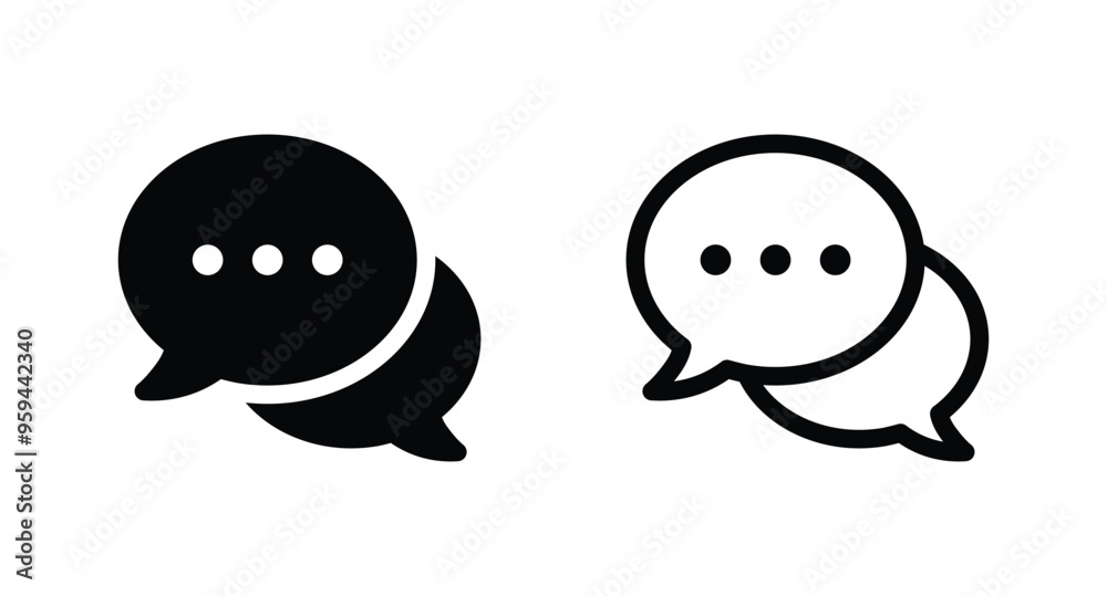 Comment icon speech bubble symbol. Chat, message, message, sms, chat, chatting icon vector Comment icon speech bubble symbol. Chat, message, message, sms, chat, chatting icon vector