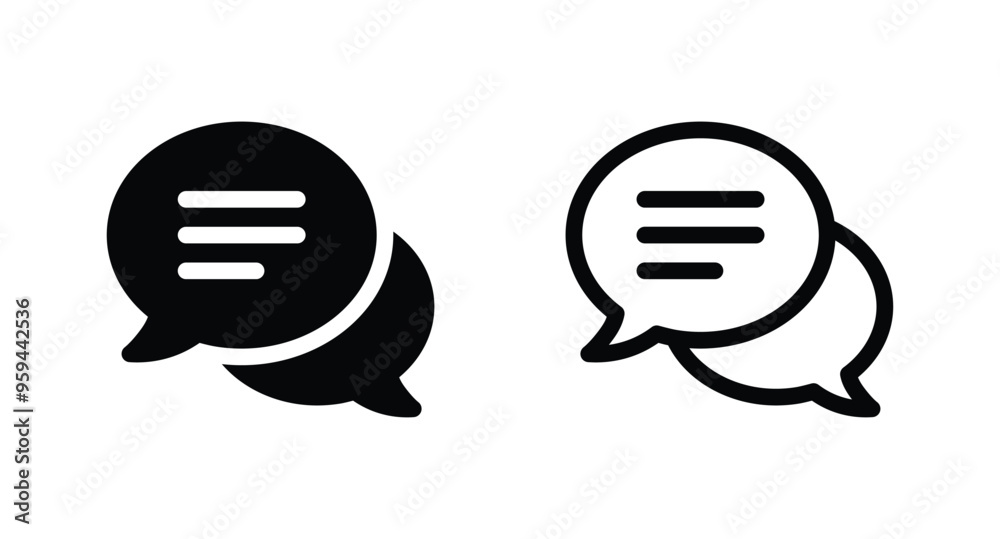 Comment icon speech bubble symbol. Chat, message, message, sms, chat, chatting icon vector Comment icon speech bubble symbol. Chat, message, message, sms, chat, chatting icon vector