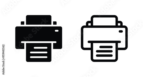 Printer icon. print symbol vector