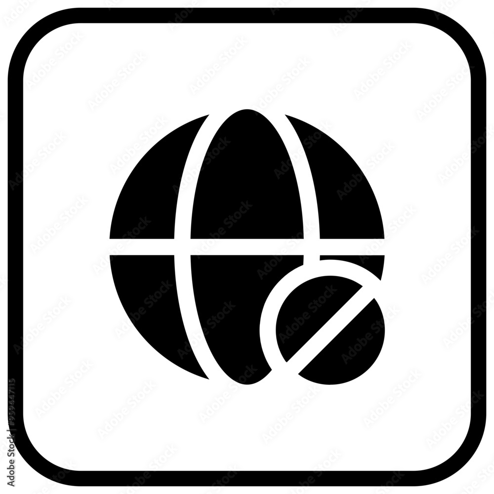 Naklejka premium block website icon