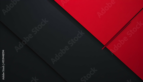 Abstract background with geometric shapes in black and red.