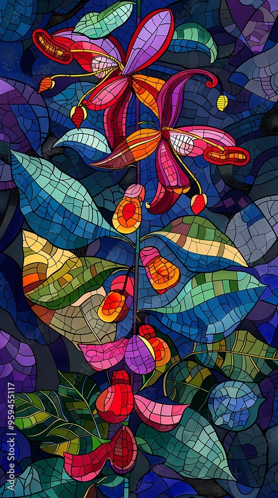 Colorful tulip bouquet poster background Colorful tulip bouquet poster background