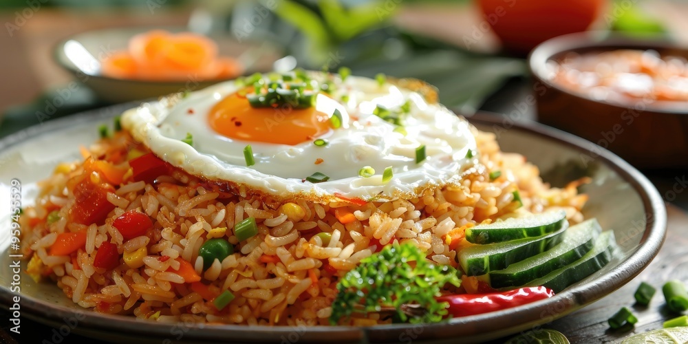 Flavorful Fried Rice with a Sunny-Side Up Egg Flavorful Fried Rice with a Sunny-Side Up Egg