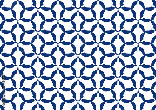 white and blue background abstract doodle art pattern  seamless pattern with flowers