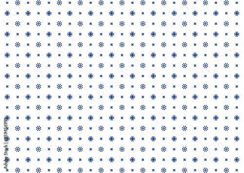 white and blue background abstract doodle art pattern  dots on a white flowers