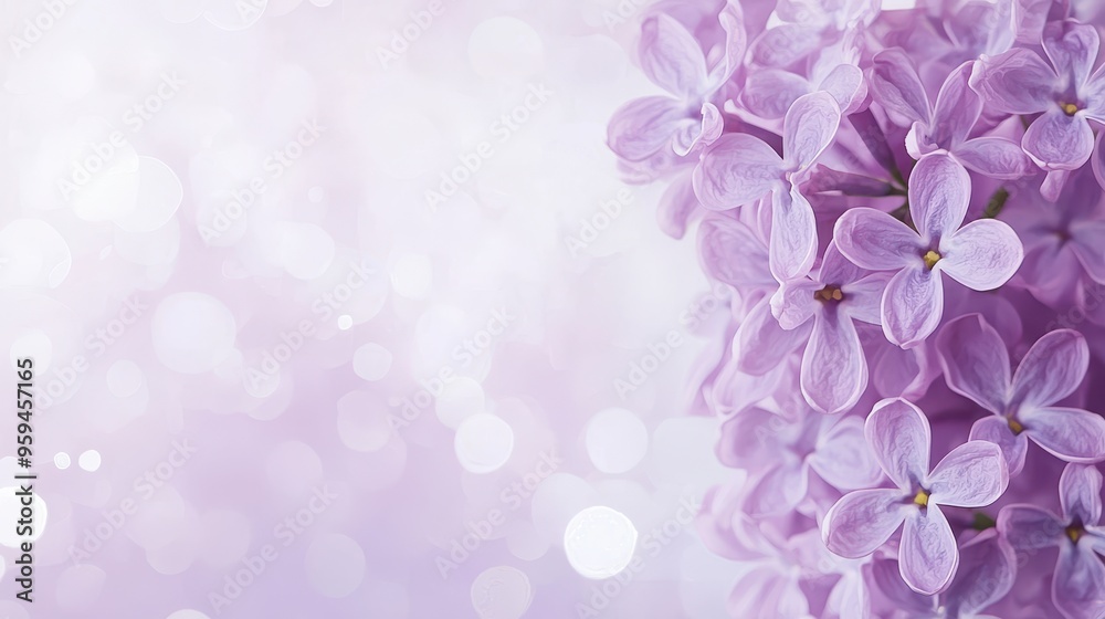 Lilac Flowers Close Up with Bokeh Background Lilac Flowers Close Up with Bokeh Background
