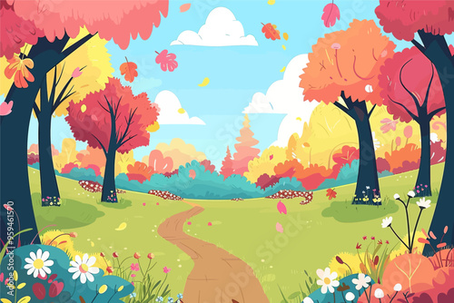 Autumnal Forest Path
