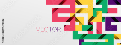 Color bend lines with shadow texture effect. Vector Illustration For Wallpaper, Banner, Background, Card, Book Illustration, landing page