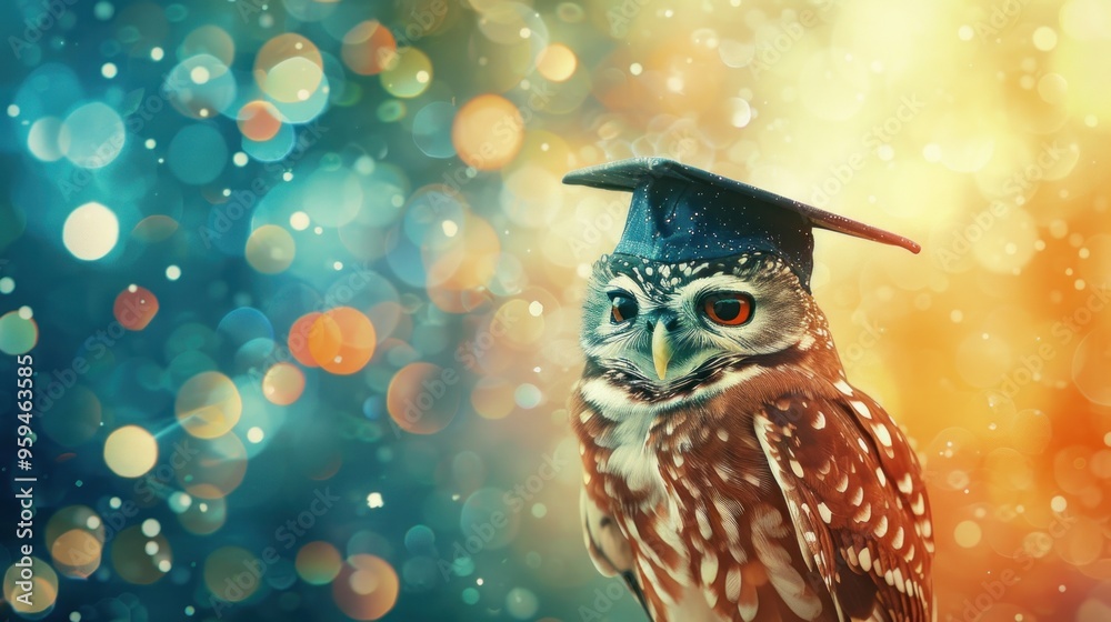 Owl with Graduation Cap: A Symbol of Wisdom and Learning Owl with Graduation Cap: A Symbol of Wisdom and Learning