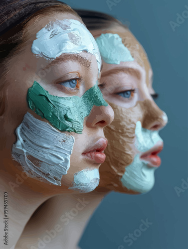 Face Masking Techniques: A Side-by-Side Comparison of Two Skincare Routines photo