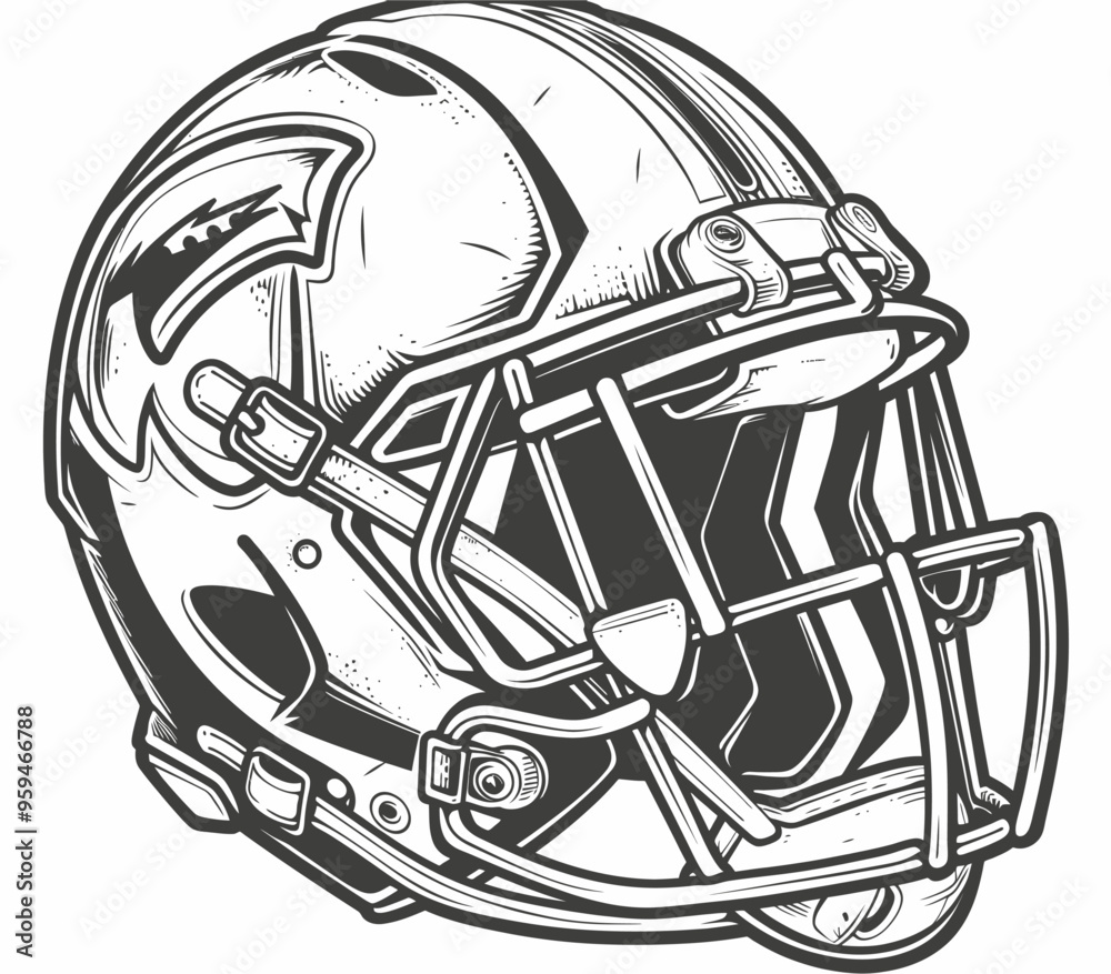 Football Helmet with Visor and Chin Strap Football Helmet with Visor and Chin Strap