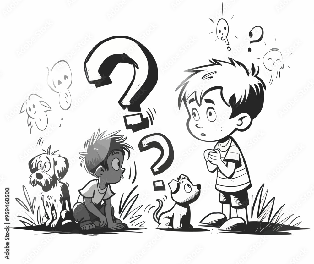 Inquisitive Boy and His Questioning Companions Inquisitive Boy and His Questioning Companions