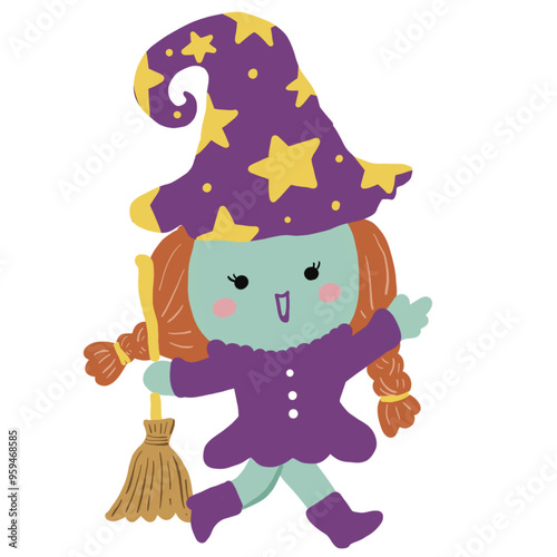 Halloween cute spooky charater costumes vector - vampire, ghost, witch, pumpkins, frankenstein