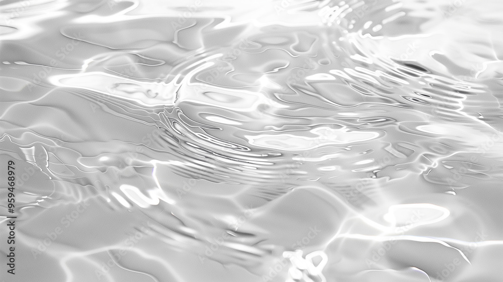 Close-up of reflective water surface with soft ripples and light reflections Close-up of reflective water surface with soft ripples and light reflections