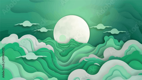 Moonlit Ocean Waves