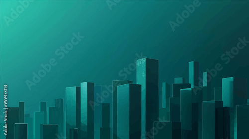 Urban Skyline at Dusk