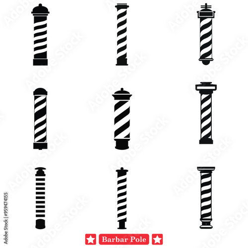 Savage Strength Powerful Barbar Pole Silhouettes to Ignite Imagination