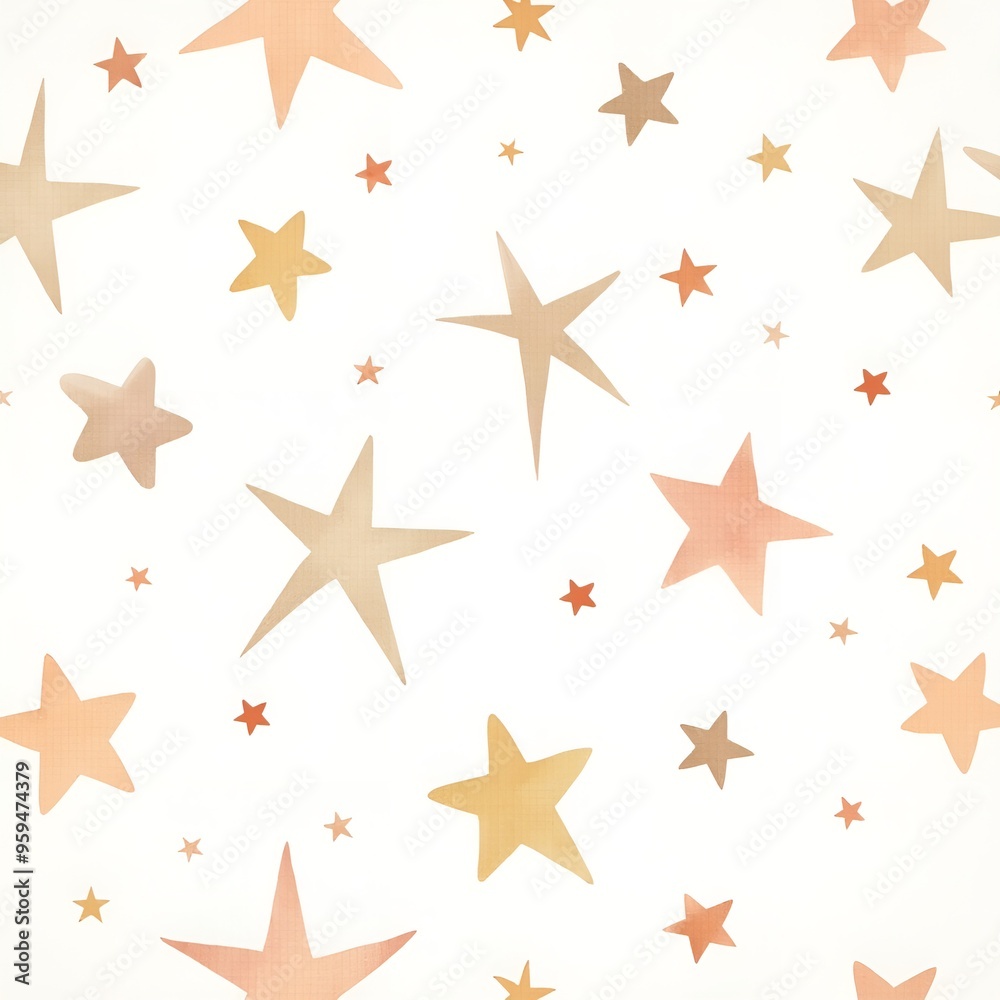 Obraz premium seamless star pattern