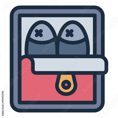 Icon of a fish on a hook, symbolizing fishing in aquaculture or seafood industry.