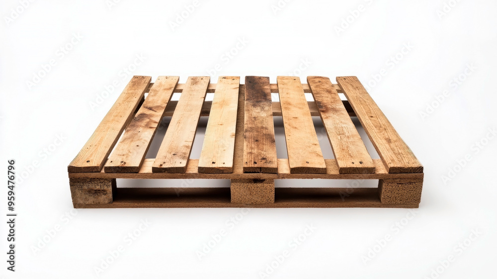 Wooden pallet isolated on white background Wooden pallet isolated on white background